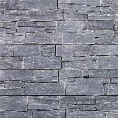 Obkladový panel z přírodního kamene z černé břidlice