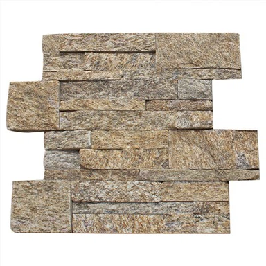 Sezamově žlutý přírodní kámen Tetris Ledge